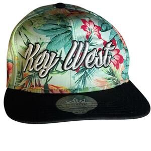 Turquoise Floral Men's Hat